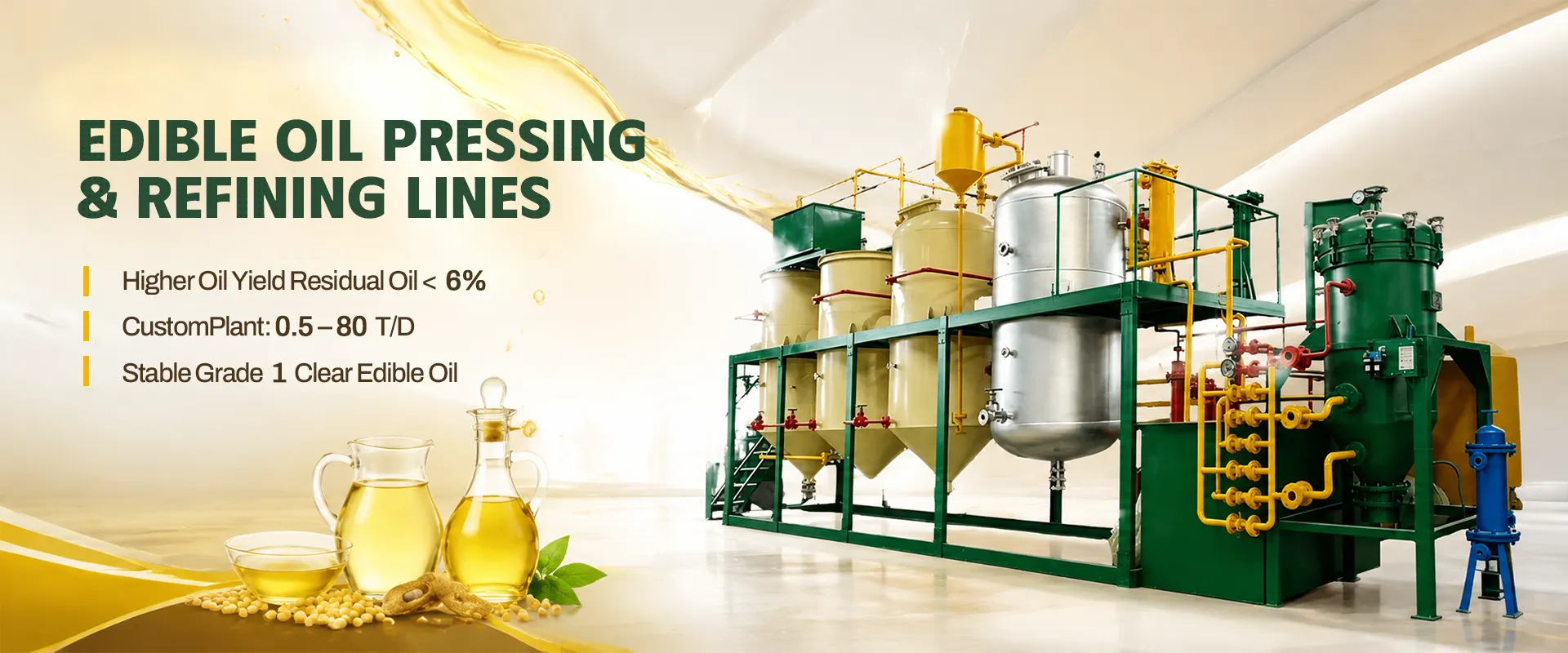 Edible Oil Pressing & Refining Lines