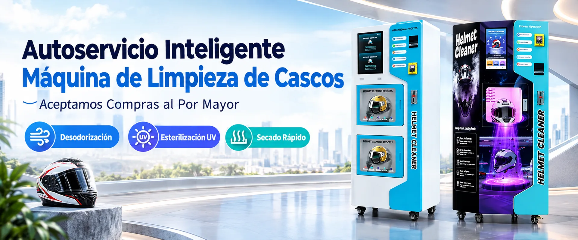 Máquina de limpieza de cascos